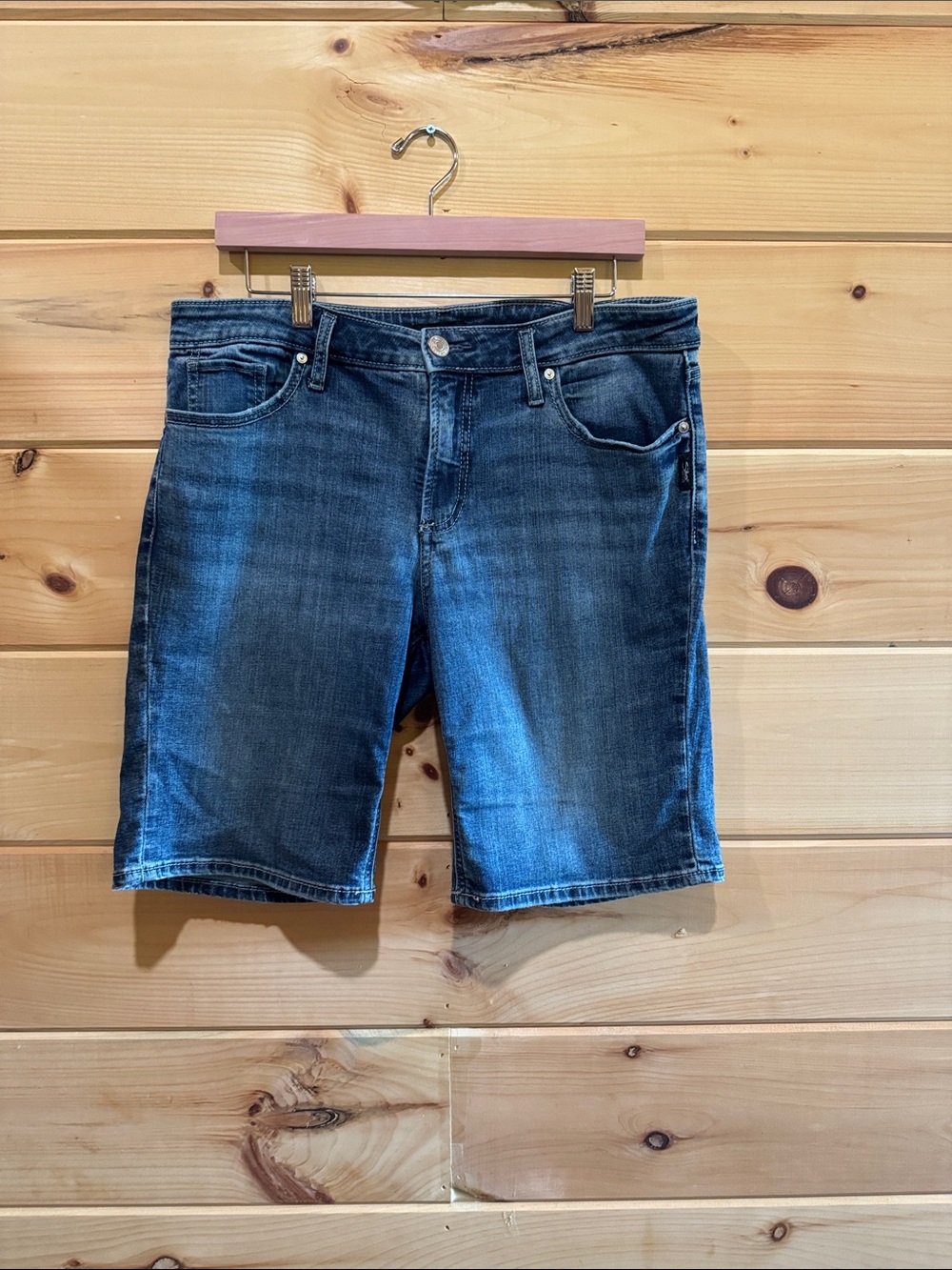 Silver Jeans Women's Dark Blue Denim Bermuda Shorts